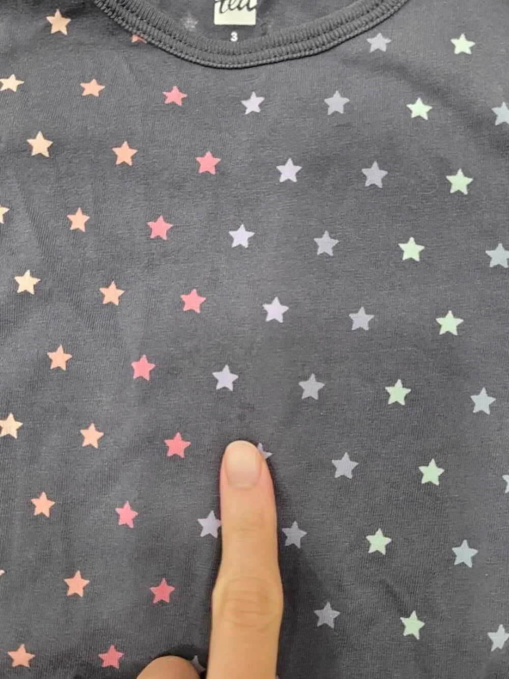 Tea Collection Blue Star Cotton Dress Navy Kids Girls Toddler 3T Colorful Kawaii